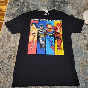 NWT DC Black Justice League Tee LT